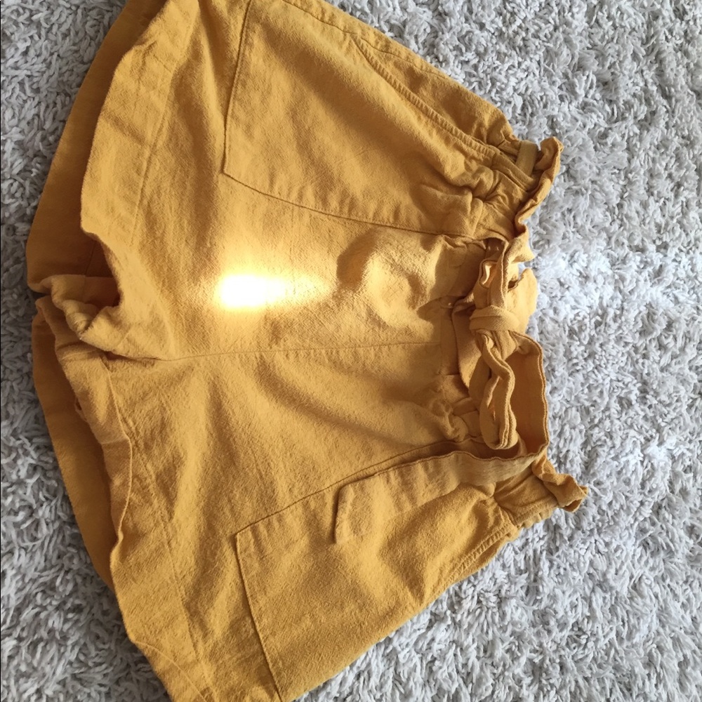 Yellow summer shorts